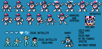 Mega Man Customs - Jewel Man (Wily Wars-Style)