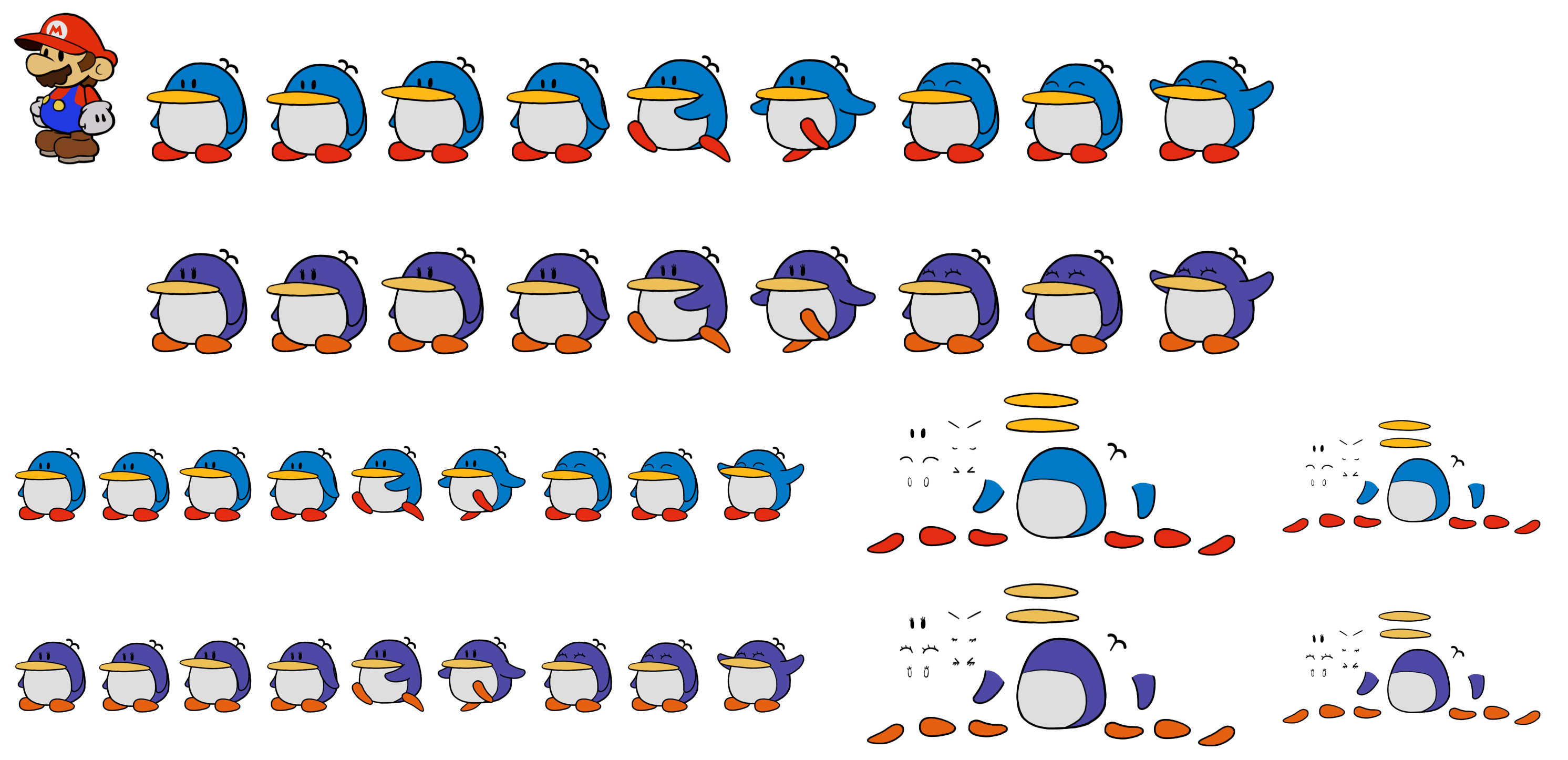 Bumpties (Paper Mario-Style)