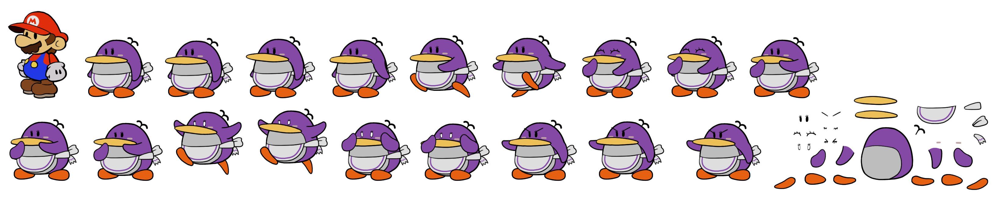 Mayor Penguin's Wife (Paper Mario-Style)