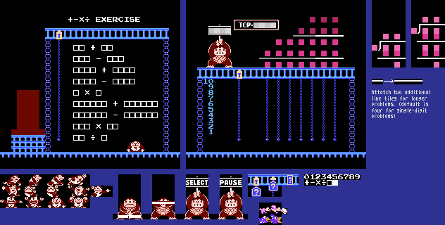 Donkey Kong Jr. Math - Exercise Mode