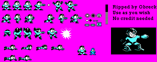 Mega Man 3 - Mega Man (CGA, Tandy)