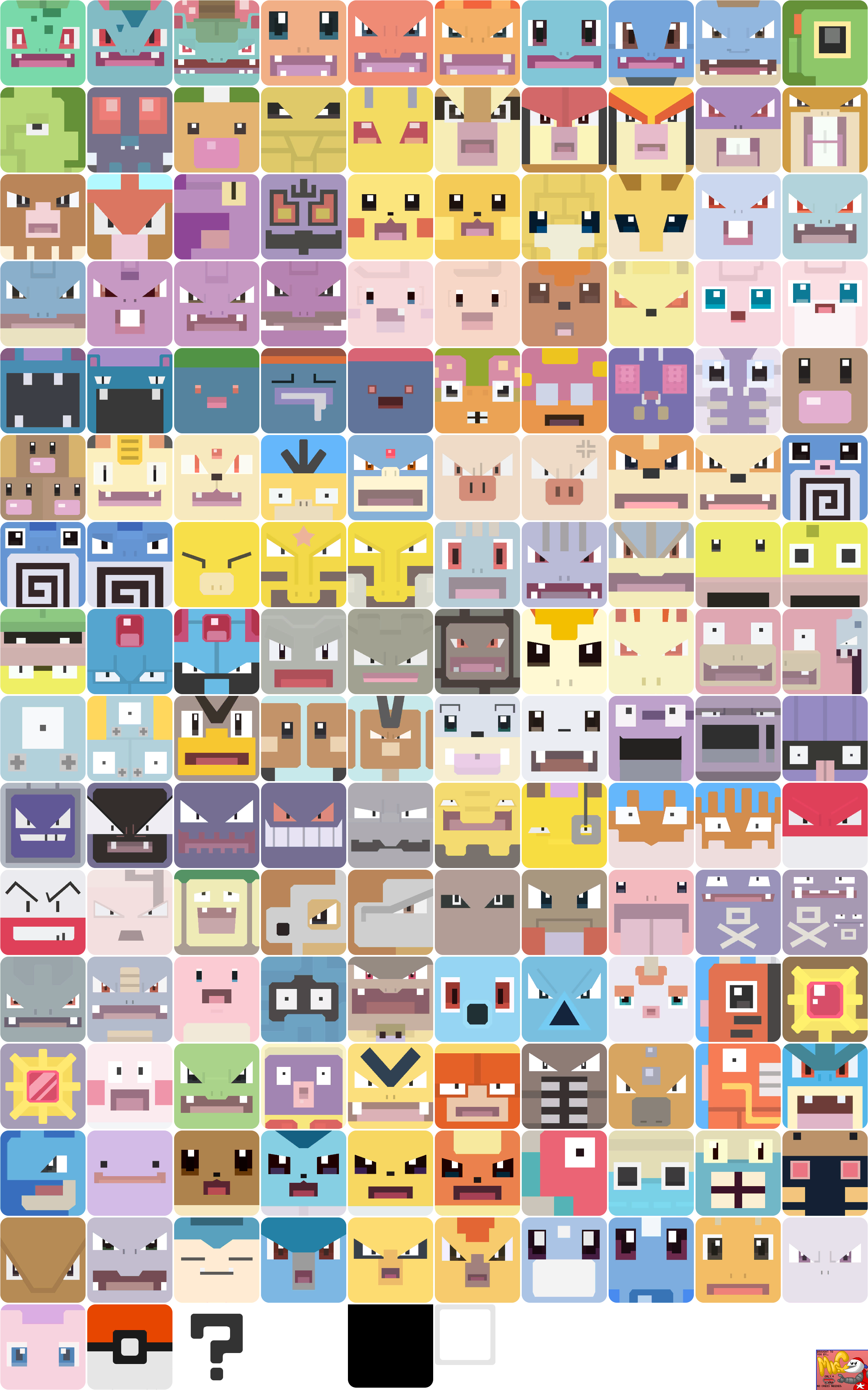 Pokémon Quest - Pokémon Icons