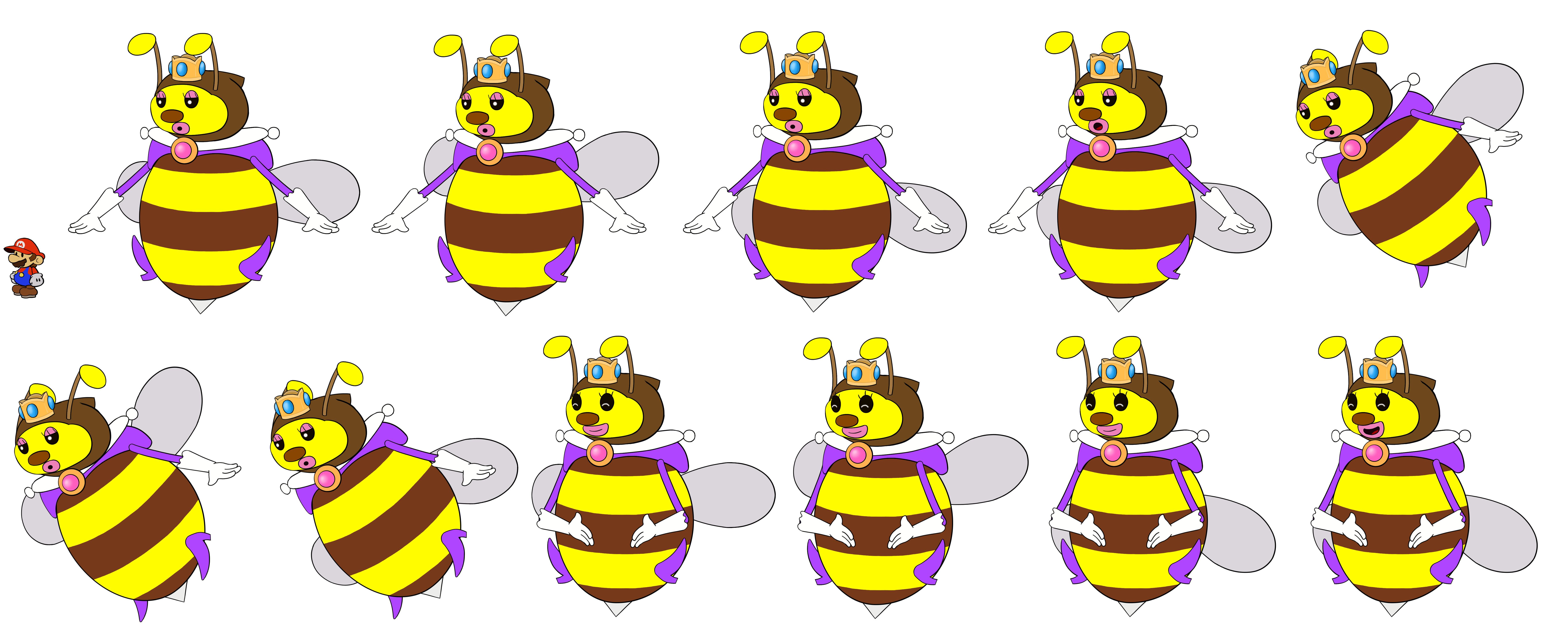 Honey Queen (Paper Mario-Style, 1 / 2)