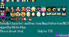Friendly Characters and Items