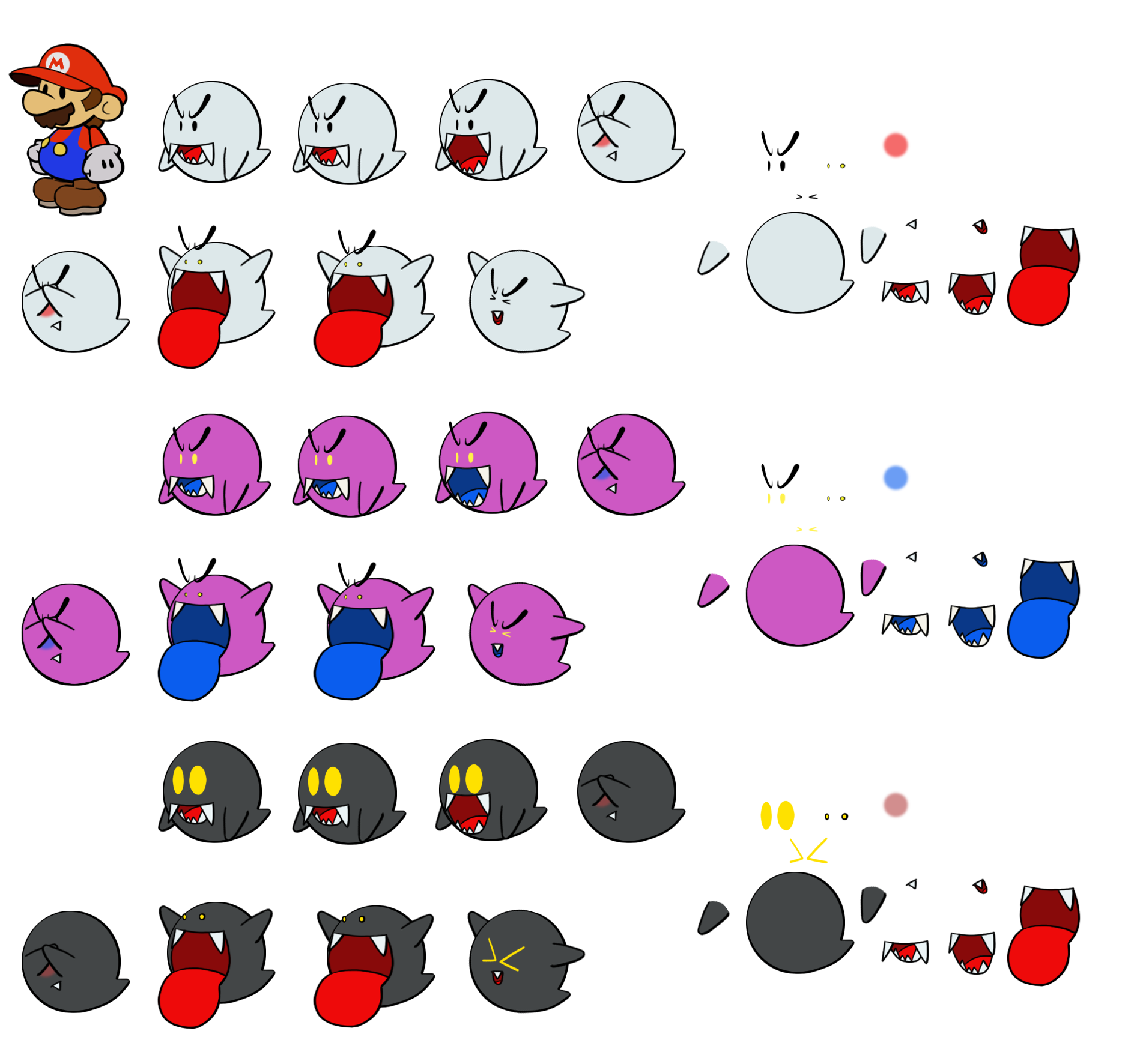 Boo (Paper Mario-Style)