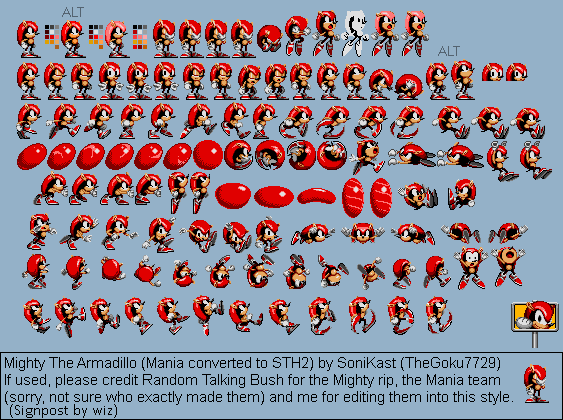 Custom Edited Sonic The Hedgehog Customs Mighty Sonic 2 Style