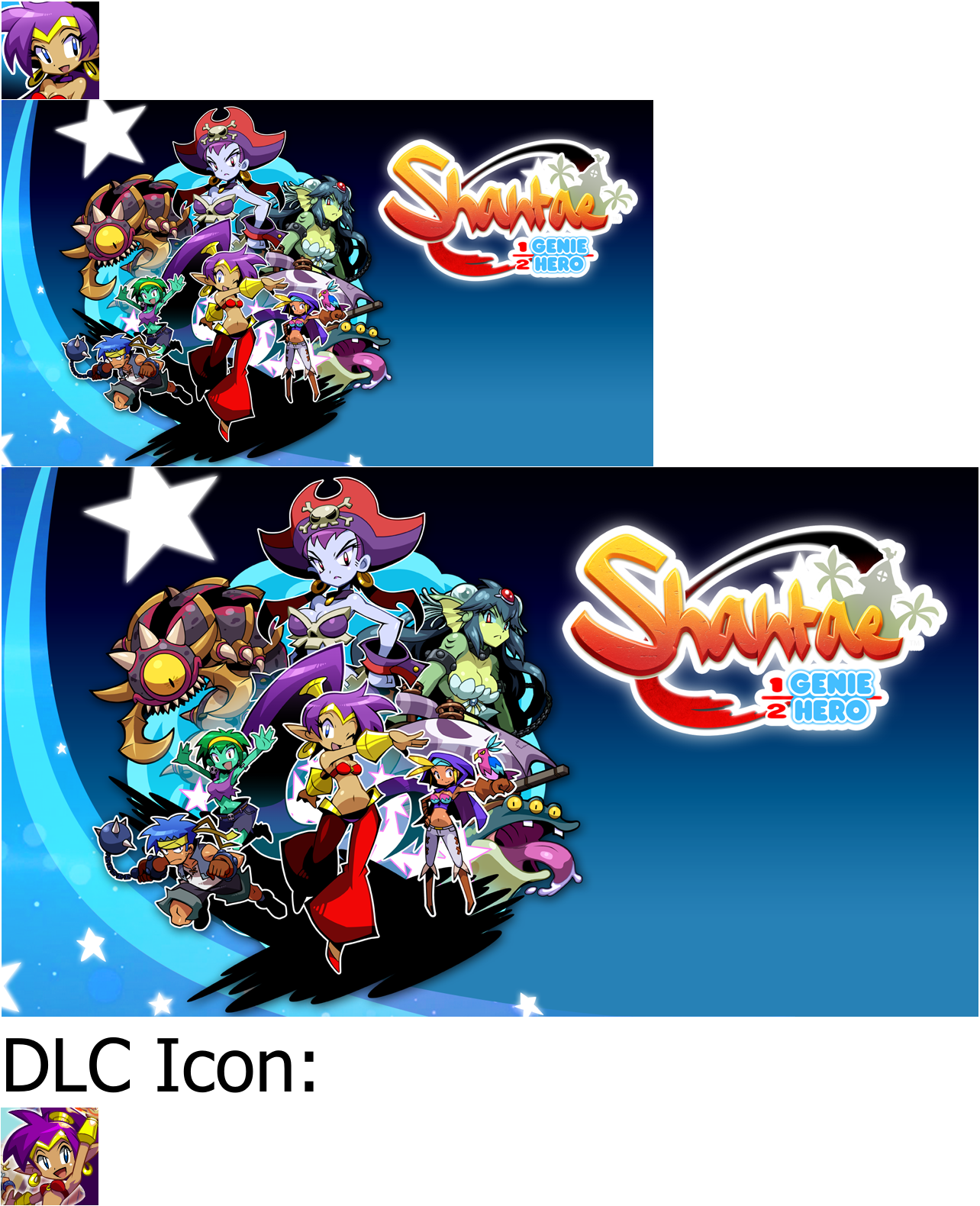 Shantae: Half-Genie Hero - HOME Menu Icon and Banners