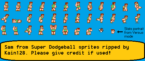 Super Dodge Ball - Sam