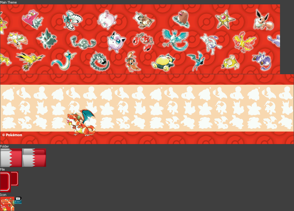 Pokemon Red designs, themes, templates and downloadable graphic