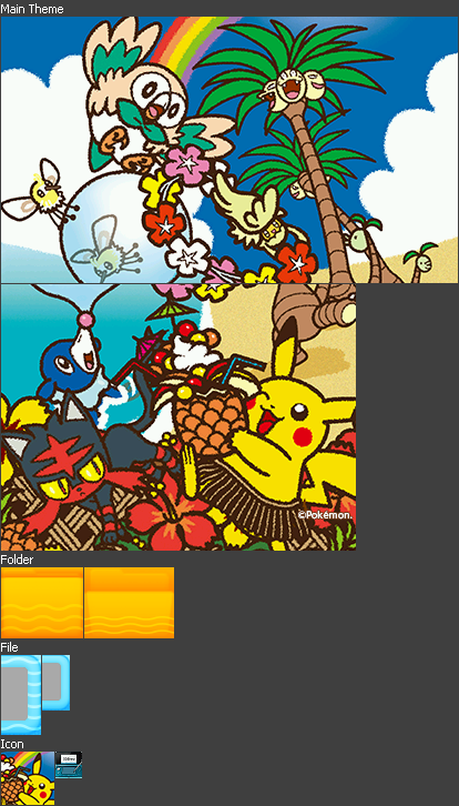 Nintendo 3DS Themes - Pokémon Sun and Pokémon Moon: 7-Eleven Limited