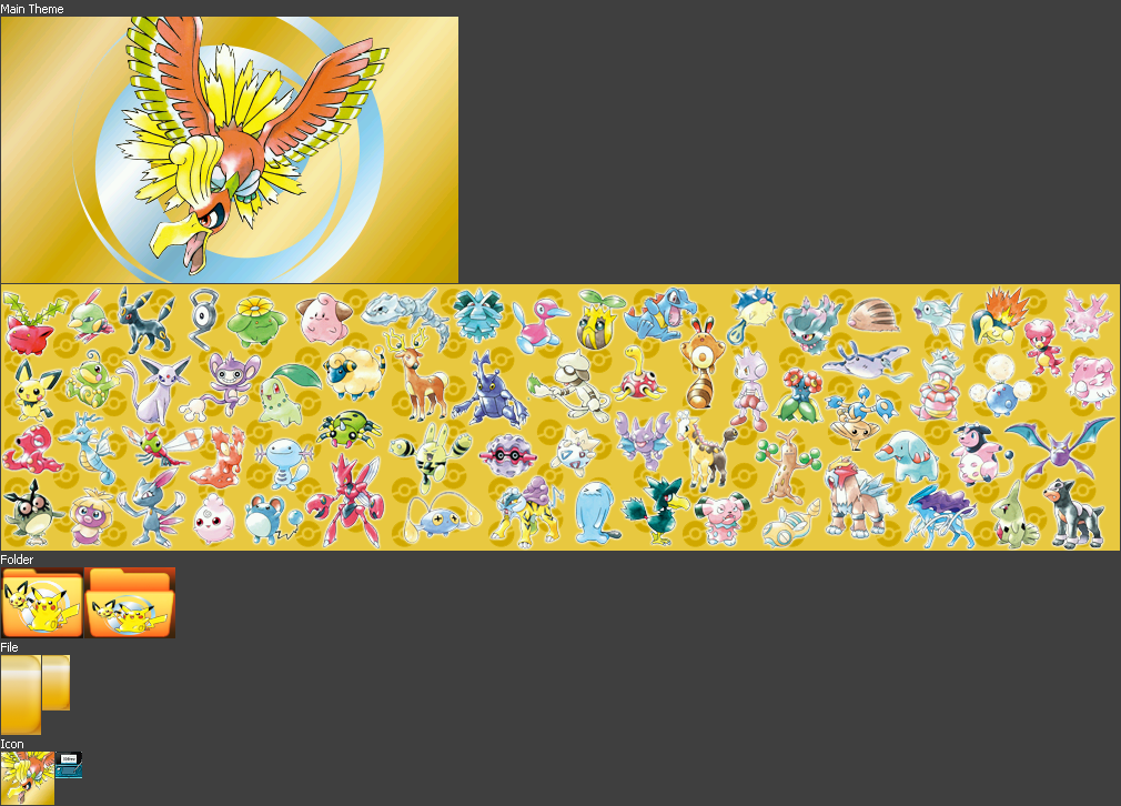 Nintendo 3DS Themes - Pokémon Gold Version