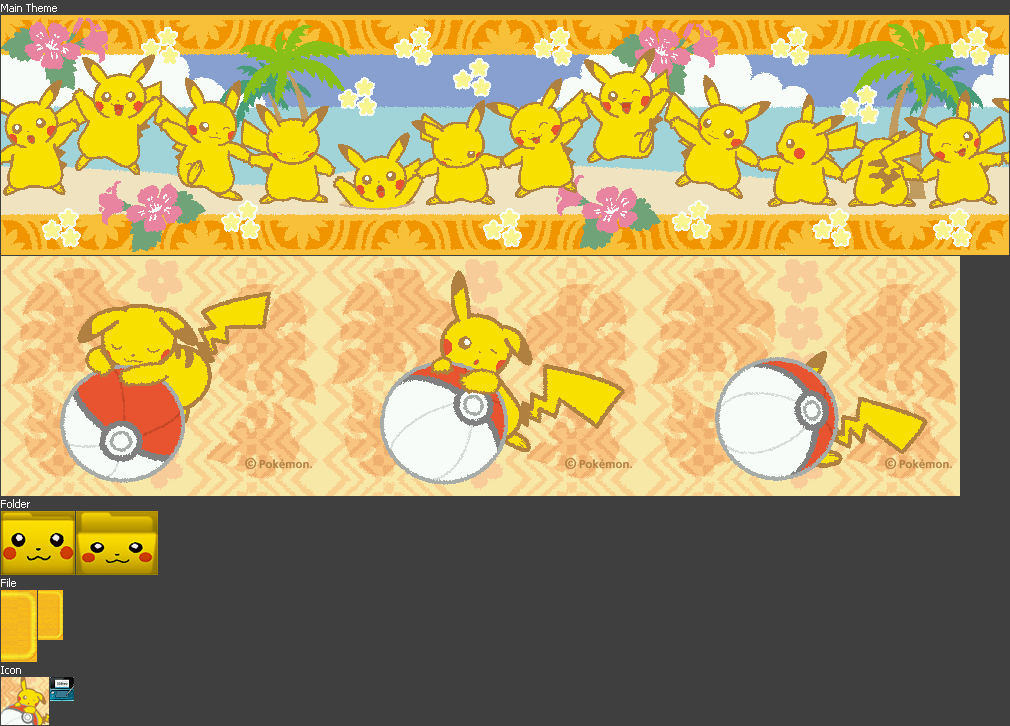 Nintendo 3DS Themes - Pikachu & Poké Ball