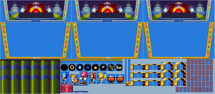 Sonic Mania - Pinball Bonus Stage Objects