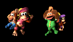 Donkey Kong Country 3: Dixie Kong's Double Trouble - 2 Player Contest Ending Images
