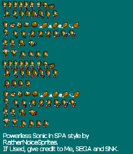 Powerless Sonic (Fleetway, Sonic Pocket Adventure-Style)