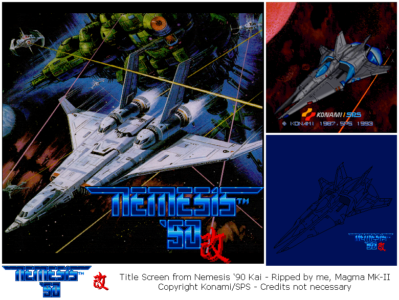 Nemesis '90 Kai - Title Screen