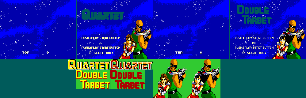 Quartet / Double Target - Title Screen