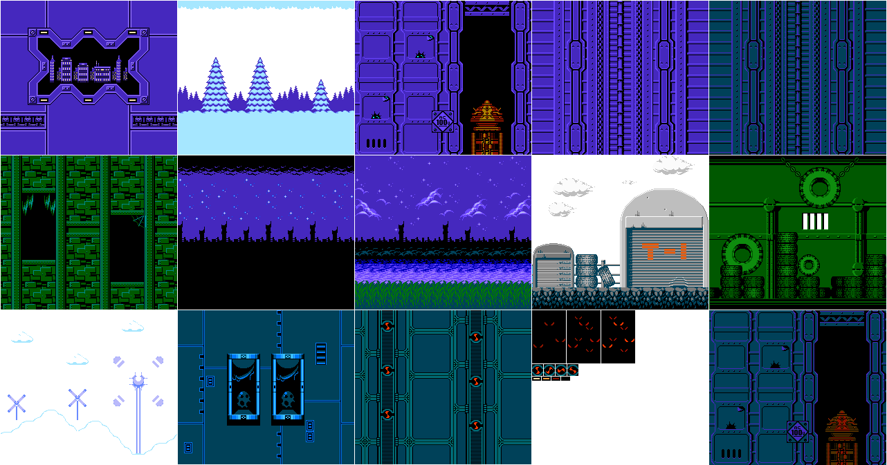 Mega Man Maker - Mega Man 7 Backgrounds