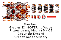 Gradius II: GOFER no Yabou - Gaw