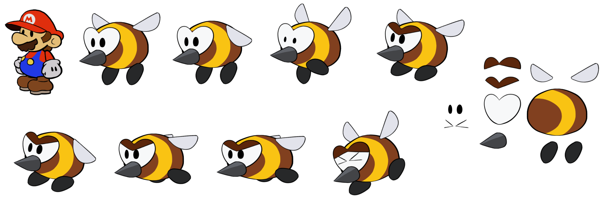 Stingby (Paper Mario-Style)