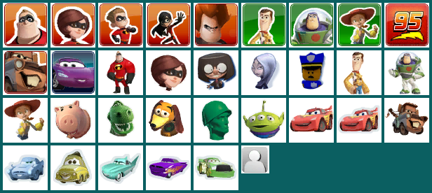 Disney Infinity - Mini Character Icons