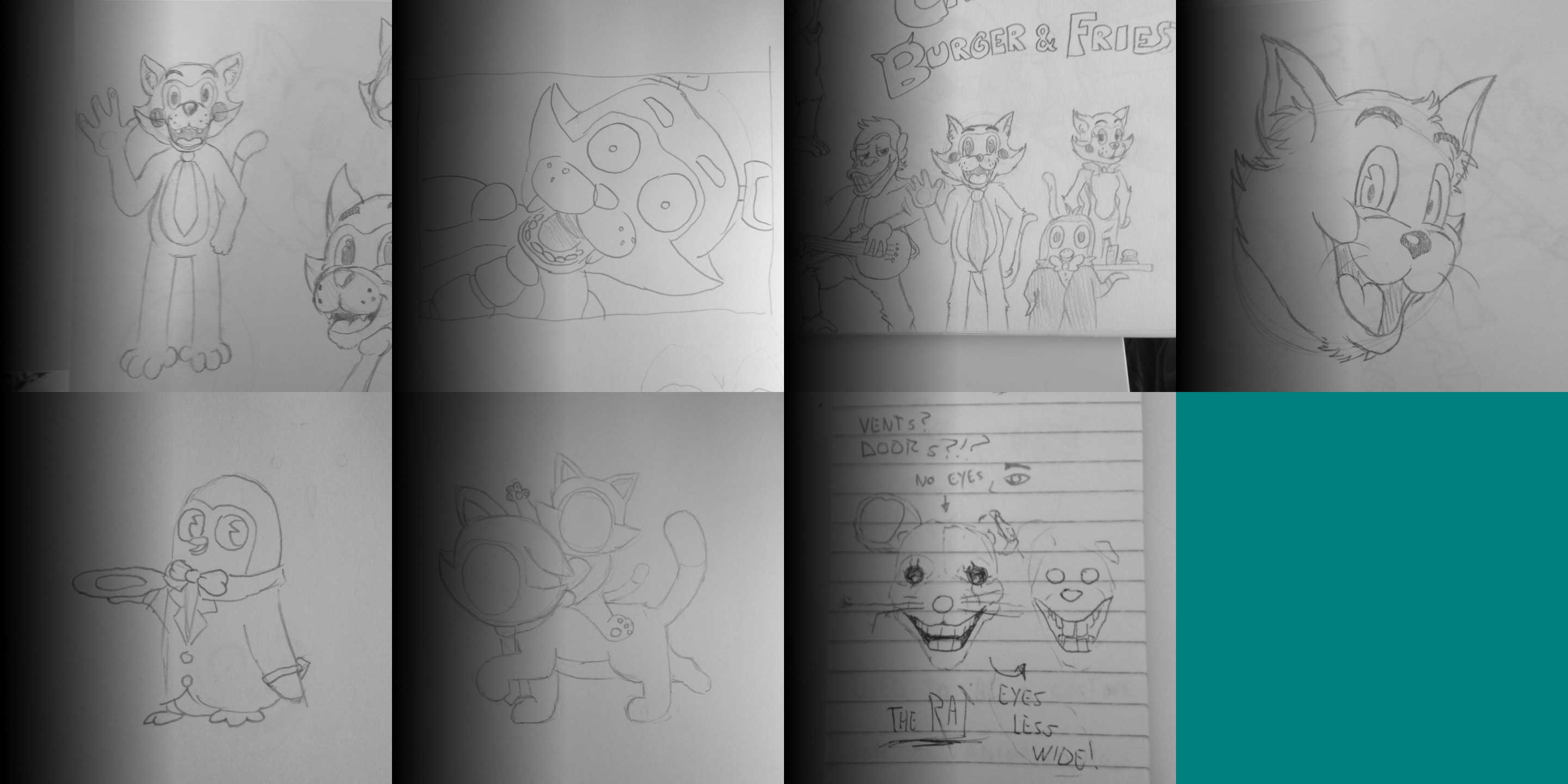 Five Nights at Candy's - Notebook Pages