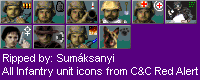 Command & Conquer: Red Alert - Infantry Unit Icons