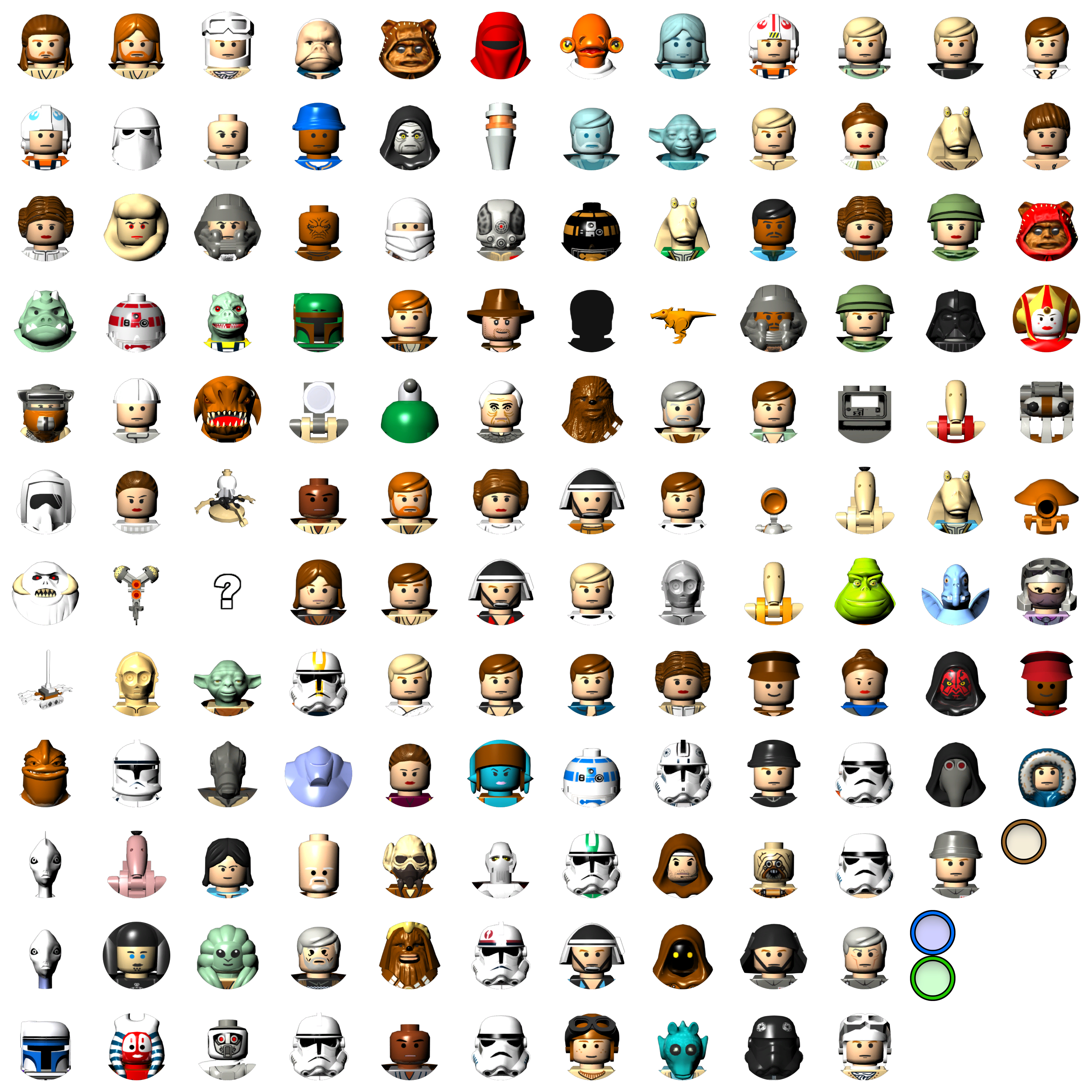 LEGO Star Wars: The Complete Saga - Character Icons