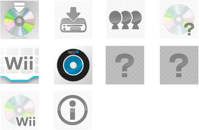 Wii U Menu Exclusive Icons