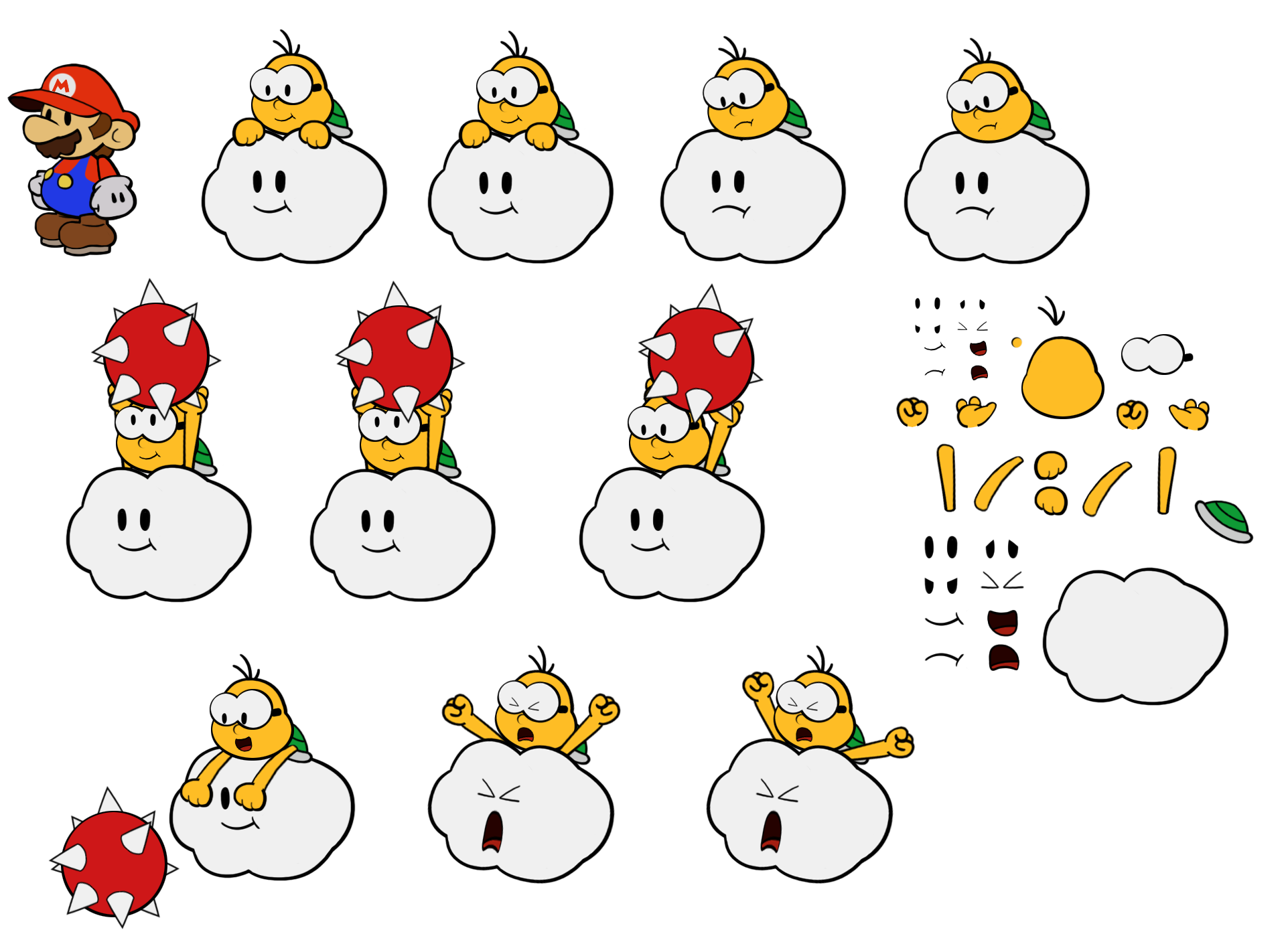 Lakitu (Paper Mario-Style)