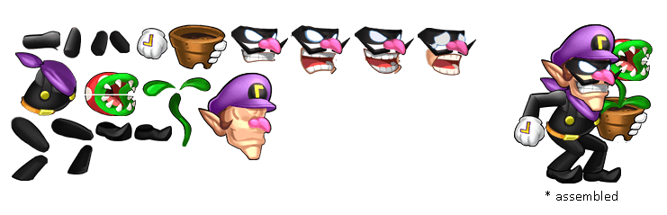 Pocket All-Star Smash Bros. (Bootleg) - Waluigi (Awakened Form)