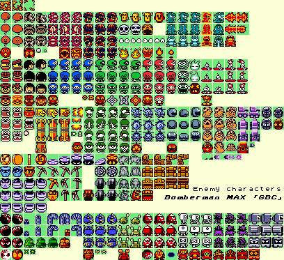 Bomberman MAX - Enemy Characters
