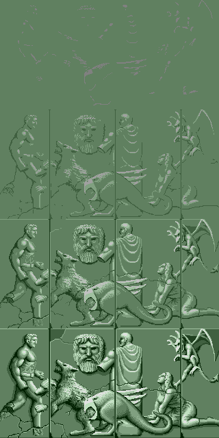 Altered Beast - Engravings Menu