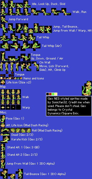 Gex Customs - Gex (NES-Style)