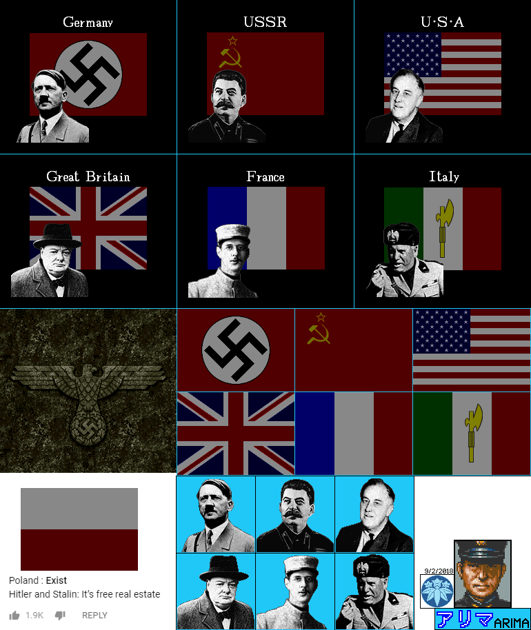 Flags, Faces, & Reichsadler