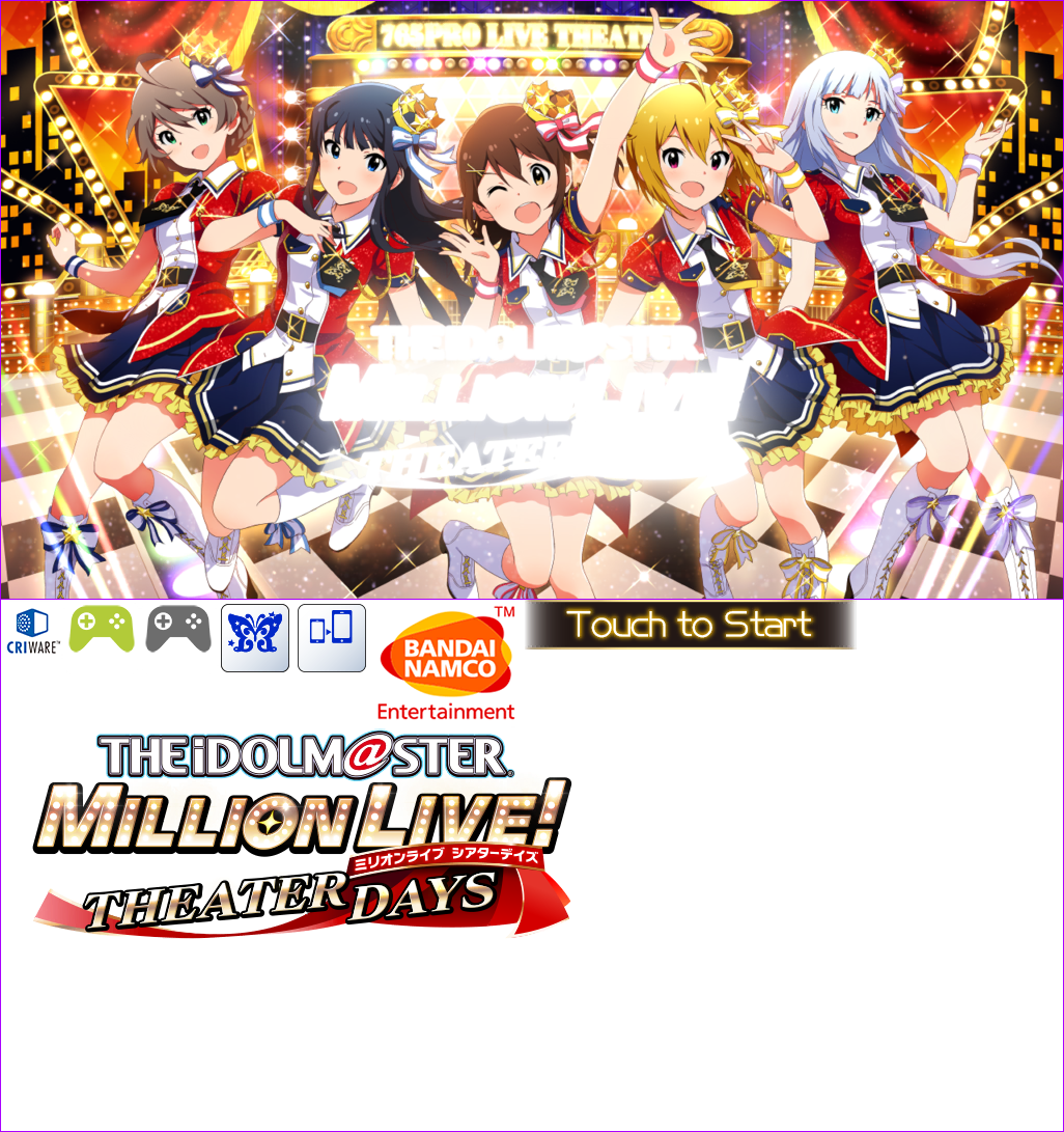 THE iDOLM@STER Million Live! Theater Days - Title Screen (Original)