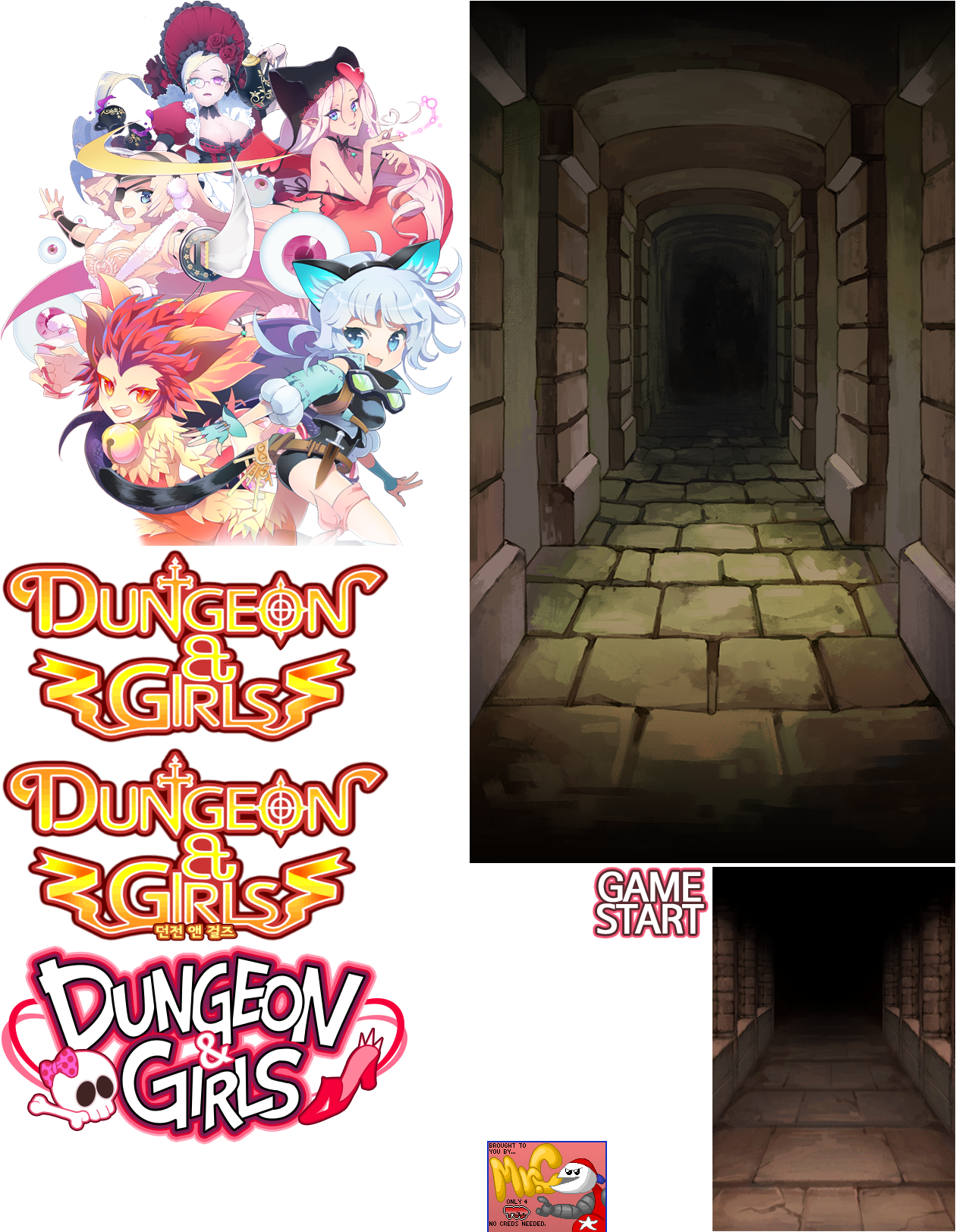Dungeon & Girls - Title Screen
