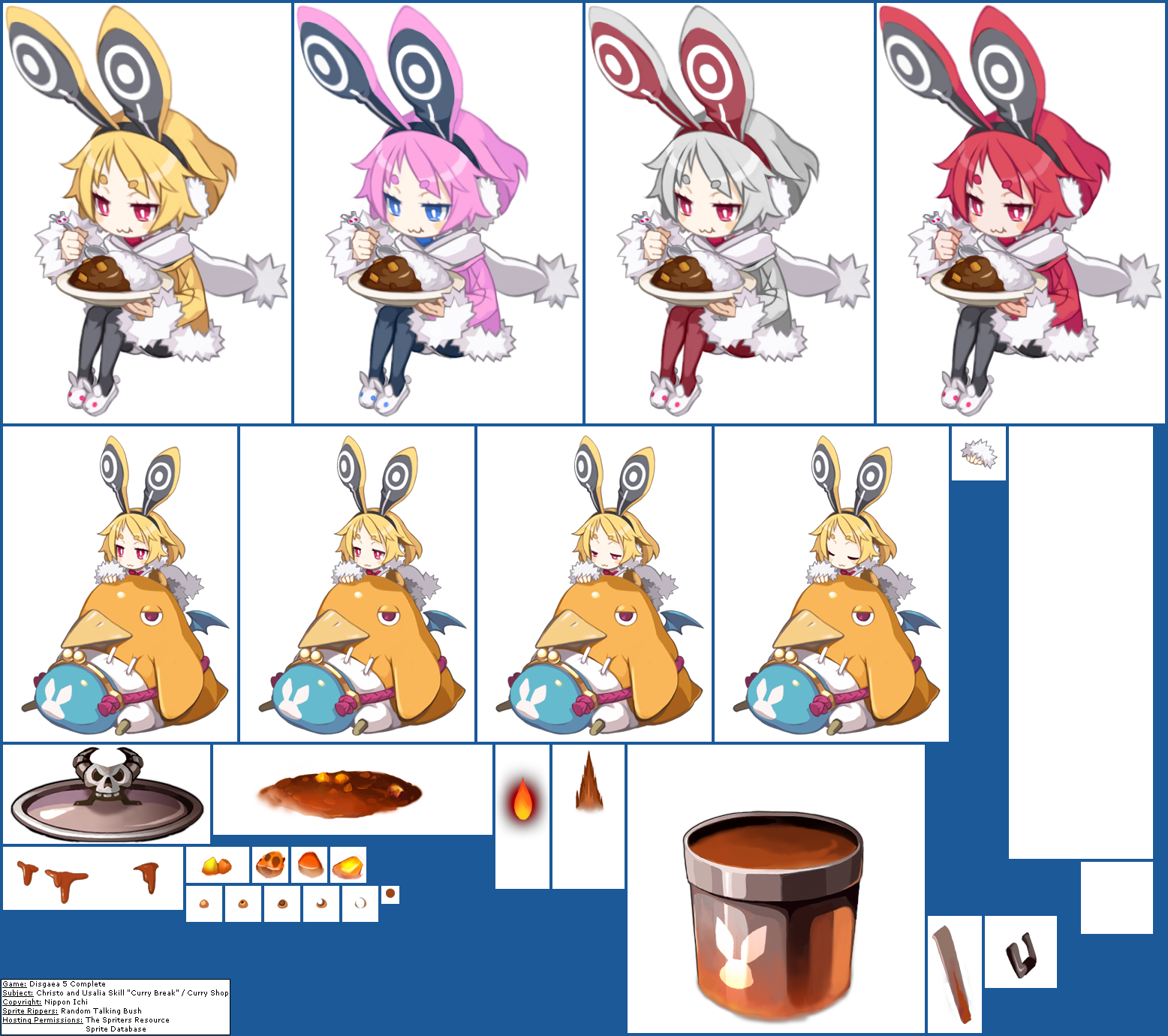 Disgaea 5 Complete - Christo and Usalia Skill "Curry Break" / Curry Shop