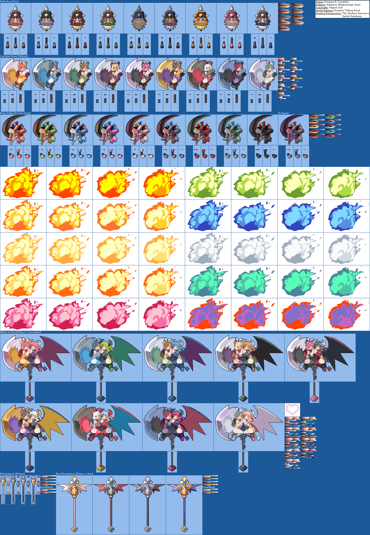 Disgaea 5 Complete - Weapons (Magichange, Axe)