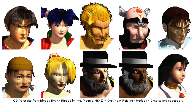 Bloody Roar - CG Portraits