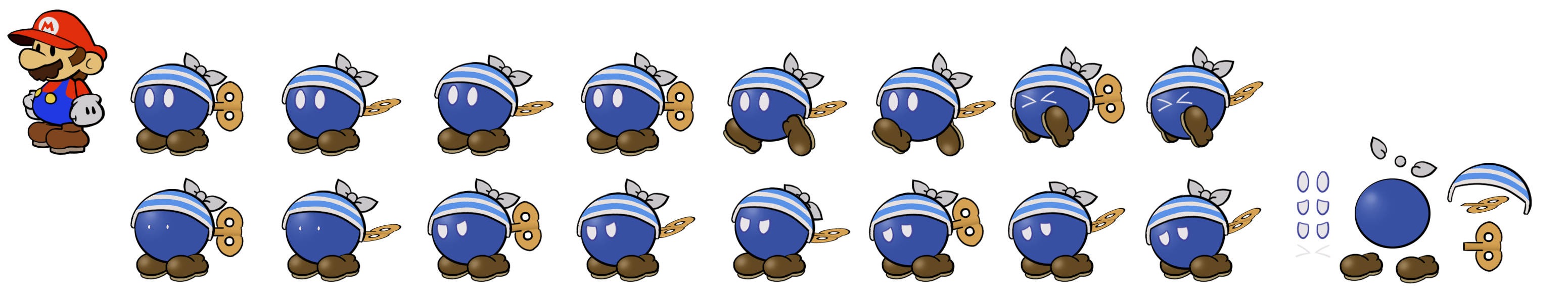 Paper Mario Customs - Bomberto (Paper Mario-Style)