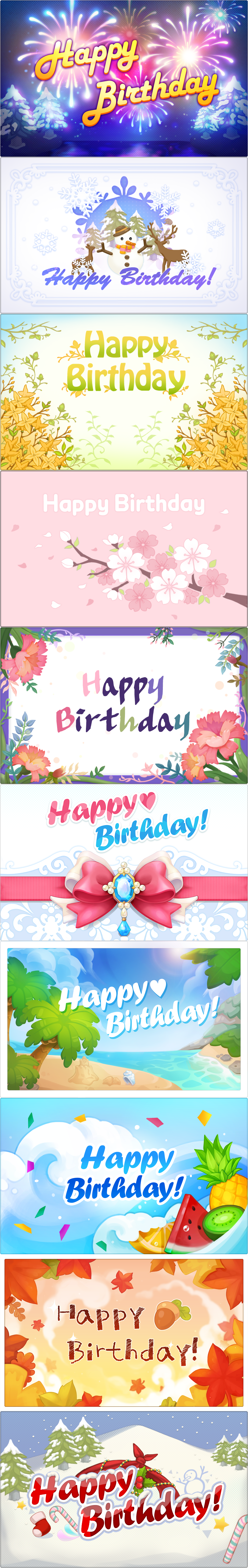 MapleStory 2 - Birthday Cards