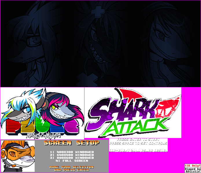 Shark Attack (Demo) - Setup Screen & Main Menu