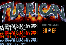 Super Turrican - Title Screen & Text