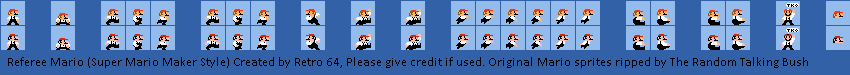 Punch-Out!! Customs - Mario (Referee, Super Mario Maker-Style)