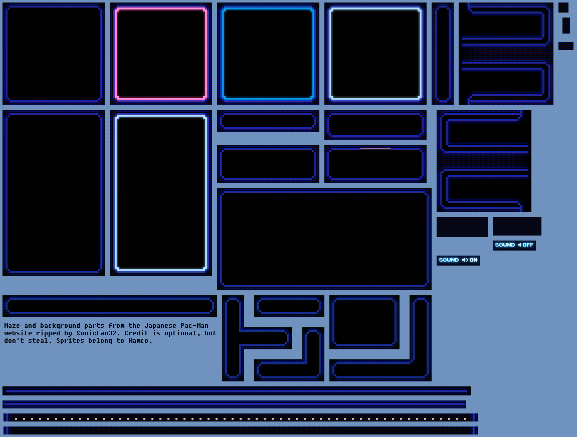 Pac-Man Web (JPN) - Maze Parts