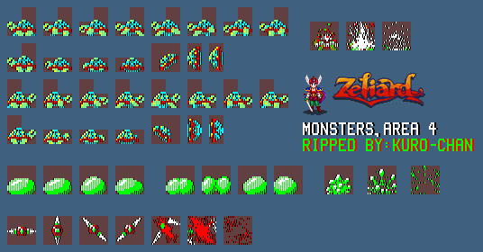 Zeliard - Area 4 Enemies
