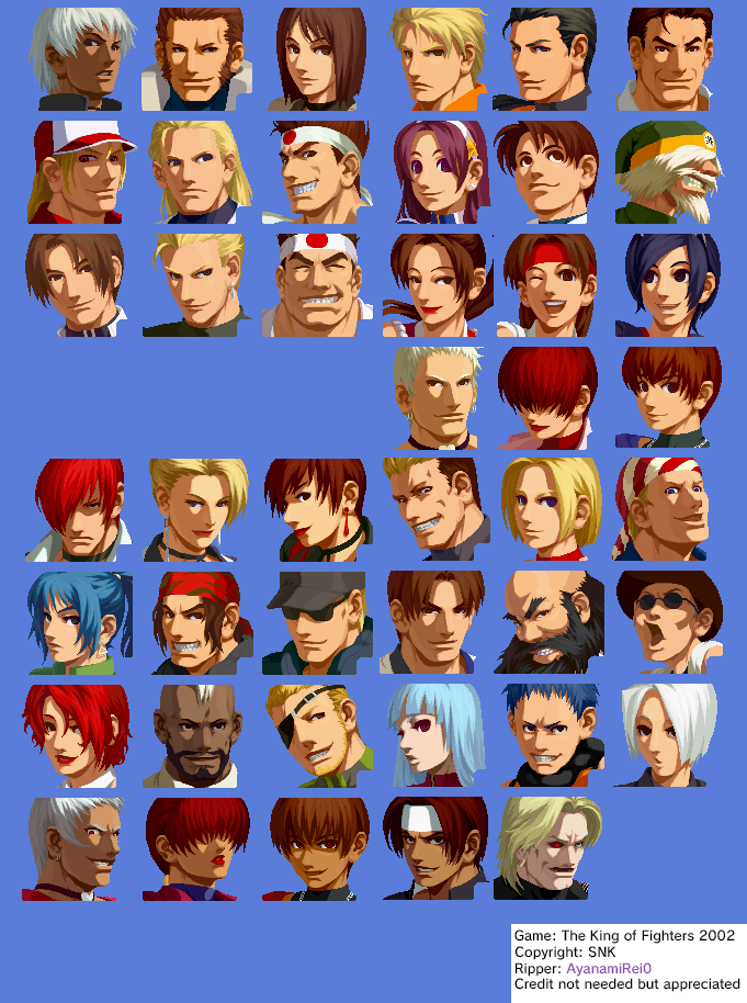The King of Fighters 2002 - Portraits