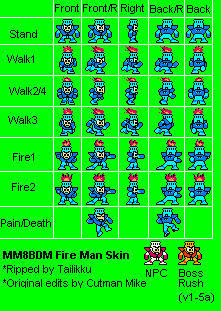 Mega Man 8-bit Deathmatch - Fire Man