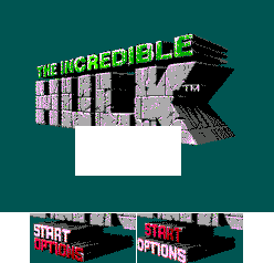 The Incredible Hulk - Title Screen